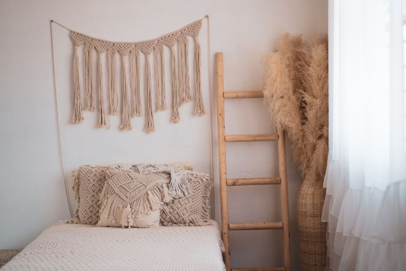 Budget Home Decor - a bed with a ladder and a ladder