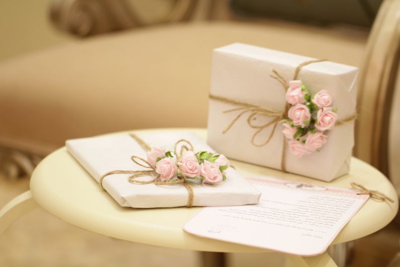 Luxury Gift - two pink and white floral boxes