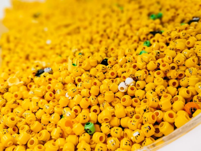 Toys Favorite - yellow beans on white ceramic bowl