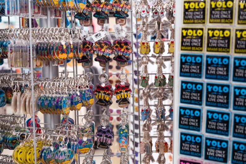 Travel Gift - a store display with lots of different types of earrings