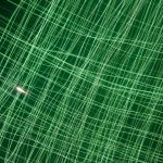 Green Tech - green and white plaid textile