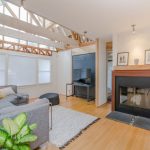 Eco Home Decor - living room set with green dumb cane plant